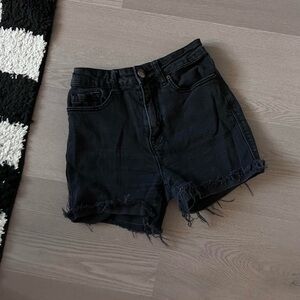 Raw Hem Denim Shorts